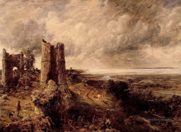 Juan Constable Painting - El Castillo De Hadleigh El Romántico John Constable